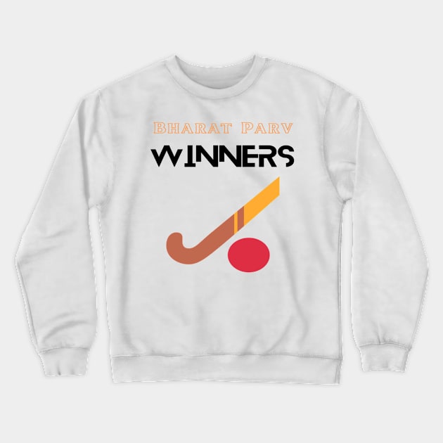 Bharat Parv - Hockey Winners Crewneck Sweatshirt by Bharat Parv